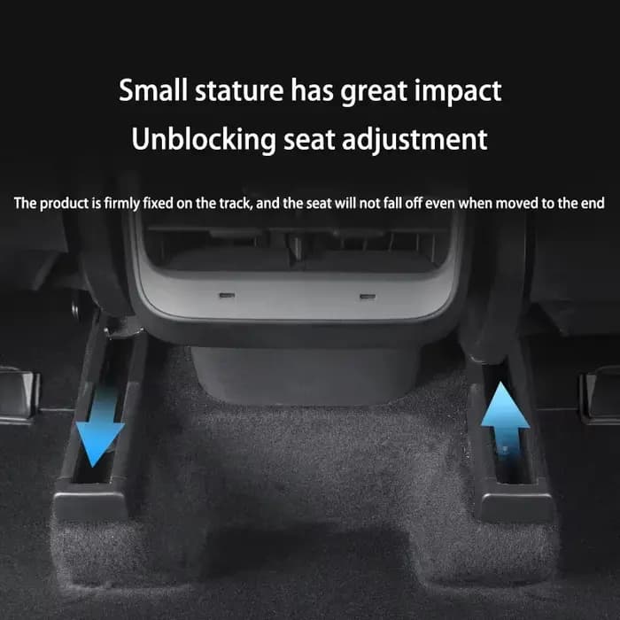 4 bouchons de protection pour Rail de siège arrière, pour Tesla modèle Y Juniper modèle 3 Highland 2025, coussinets de protection coulissants pour siège arrière, accessoire de voiture