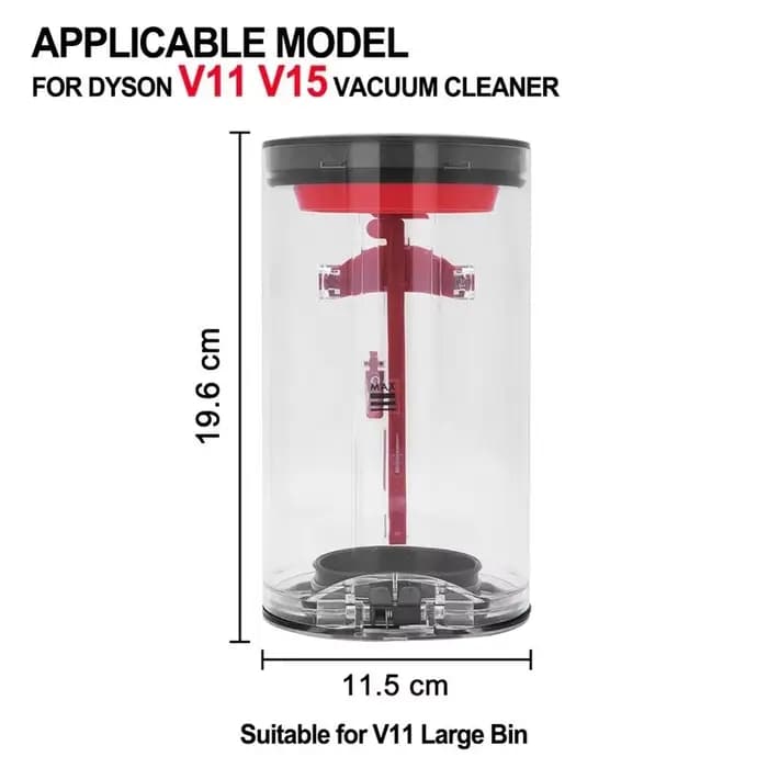 Grand bac à poussière pour aspirateur Dyson V11 V15 SV14 SV15 SV22