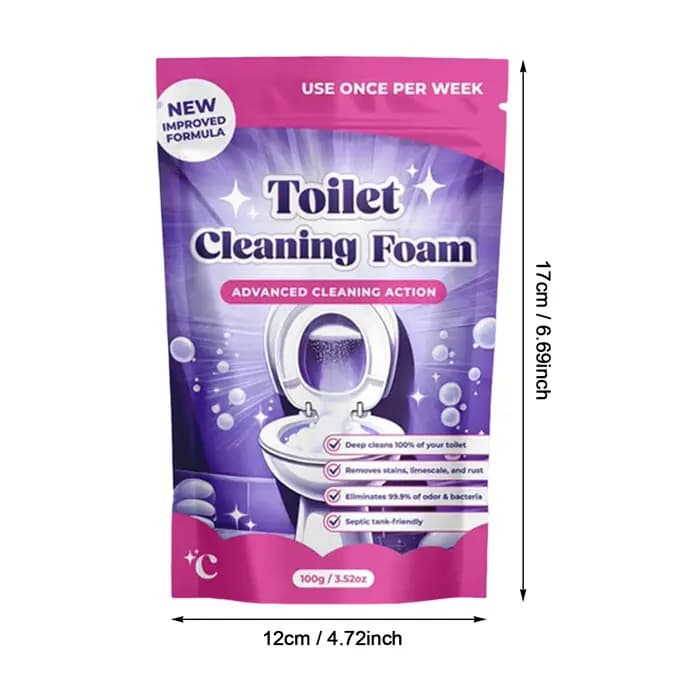 Poudre Nettoyante WC Parfumée Détartrante Anti-Salissures Nettoyant Salle de Bain Agent