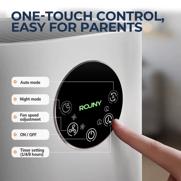 Purificateur d'air 2 en 1 avec humidificateur combiné pour les allergies à la maison et les poils d'animaux