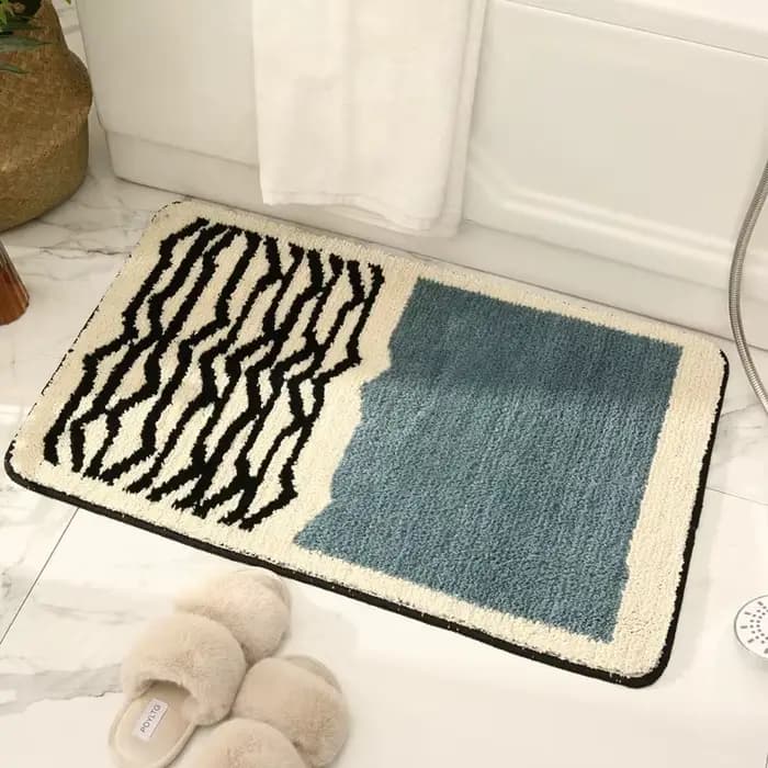 Tapis absorbant l'eau pour toilettes - Protection de sol pour entrée de salle de bain