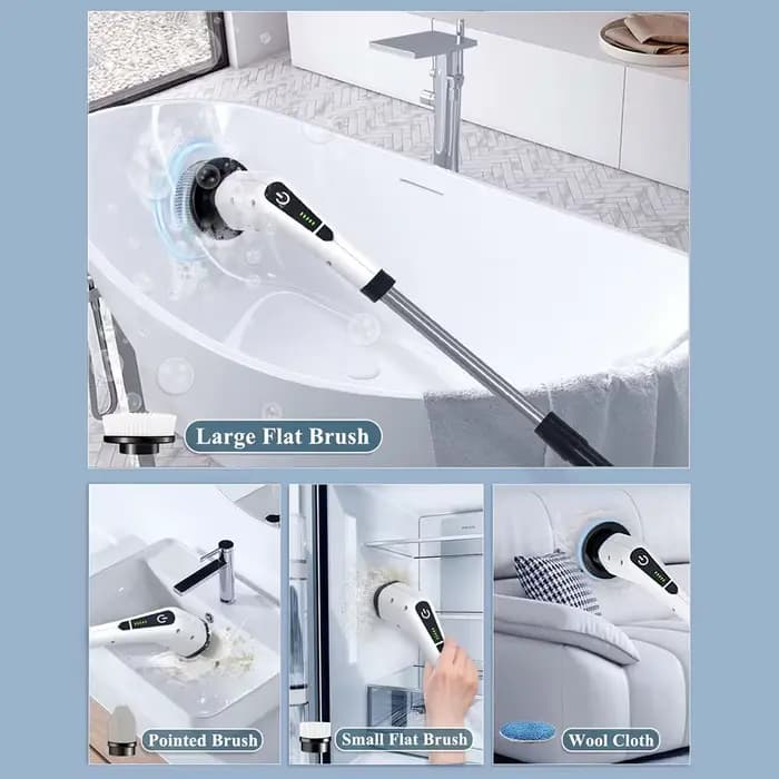 Kit d'accessoires avec 9 têtes de brosse remplaçables