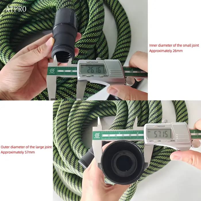 Tuyau d'aspirateur antistatique adapté aux aspirateurs FESTOOL Mirka