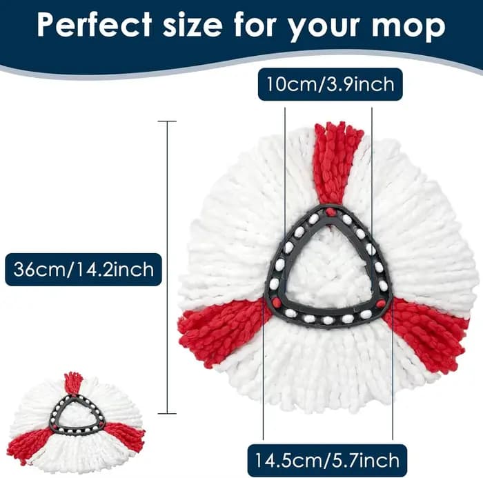 Balai Serpillère Microfibre Remplacement Compatible avec Vileda 2 en 1 Vadrouille Turbo