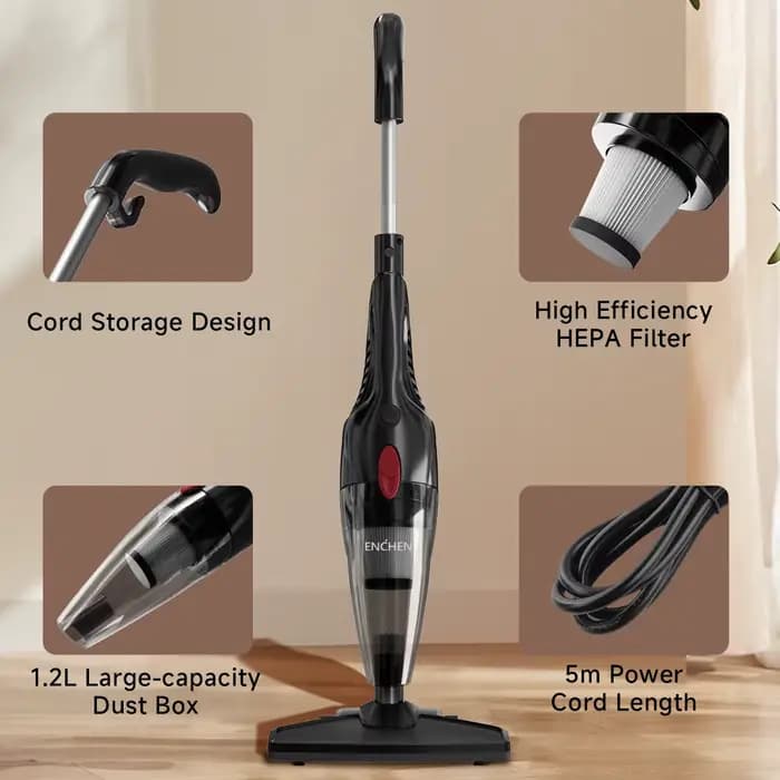 ENCHEN V1 aspirateur 2-en-1 multifonctionnel avec démontage et filtre HEPA lavable 14Kpa puissance d'aspiration 1