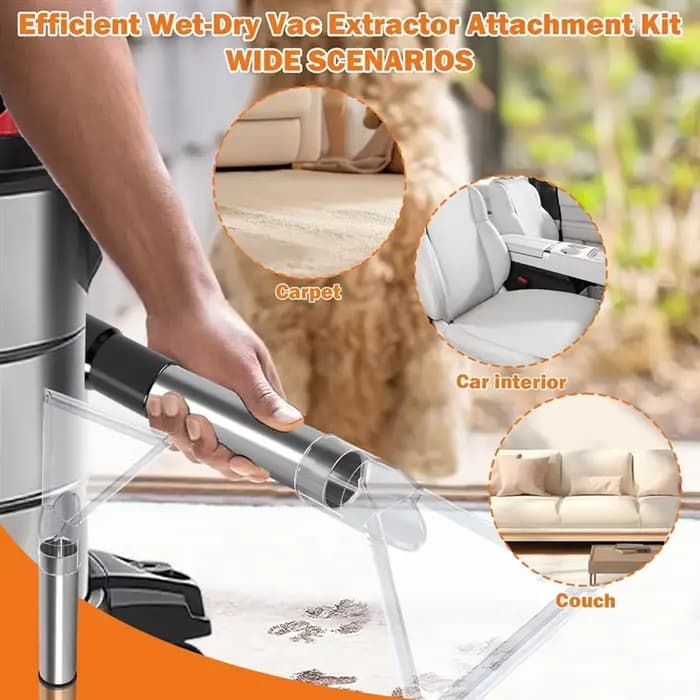 Kit de fixation d'extracteur universel pour aspirateurs humides/secs
