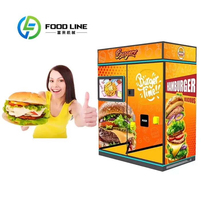 Machine de fabrication de hamburgers allemand, distributeur automatique de aliments chauds, produit de haute qualité dans le secteur de cuisine