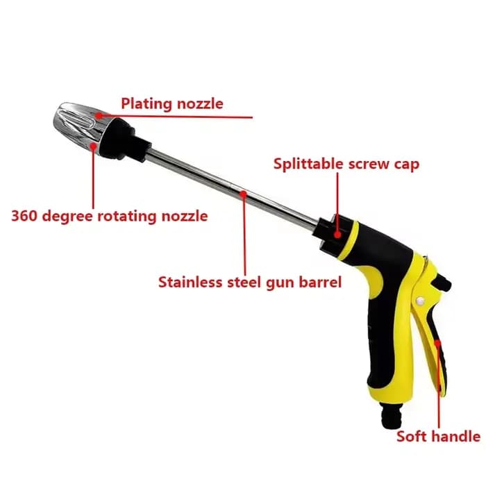 Pistolet d'arrosage haute pression pour lavage de voitures