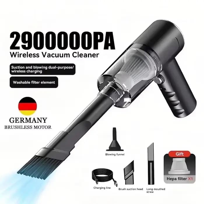 Aspirateur de voiture 2900000 Pa 4 en 1