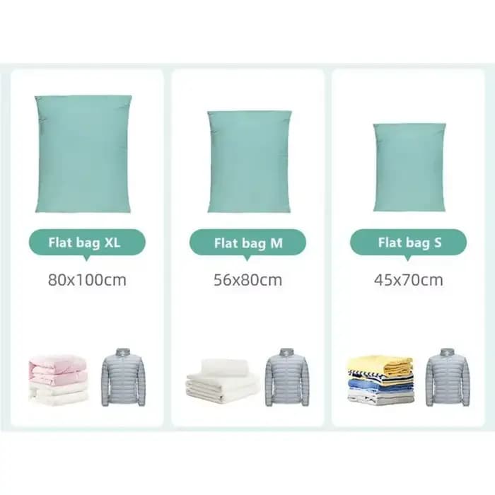 Sacs de rangement sous vide sans pompe