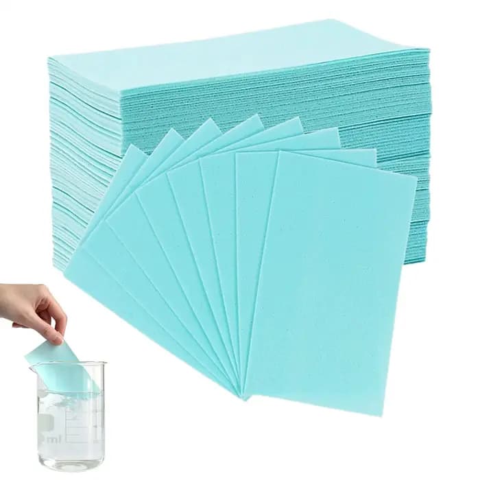 100 Feuilles de Nettoyage de Sol Solubles dans l'Eau 11x7cm Multi-usages pour Nettoyer les Carreaux