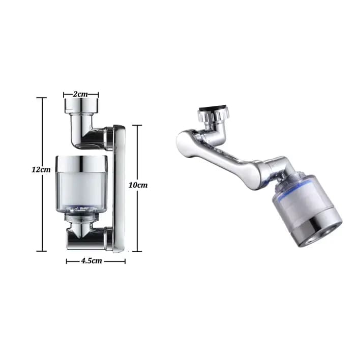 360/1080 ° Filtre à eau pour robinet pivotant