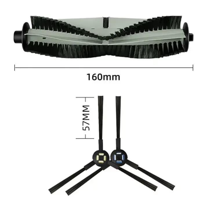 1 jeu de pièces de brosse latérale pour aspirateur Silvercrest SSR1 SSRA1 pour Ilife pour A9s A9 A7 A80 Plus A10s L100