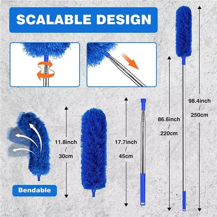 2X Brosse de nettoyage de gouttière