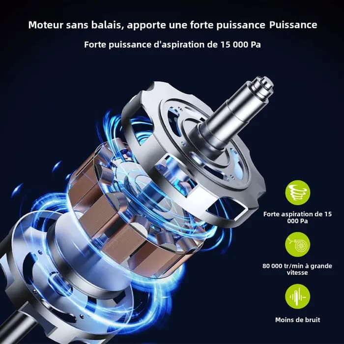 Aspirateur sans fil portable pour voiture et maison