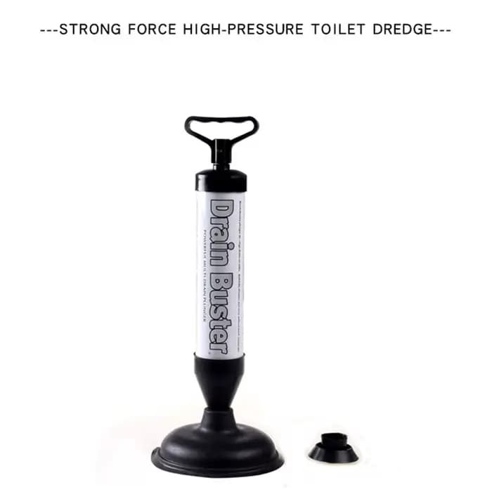 Déboucheur de toilettes haute pression avec 2 types de ventouses