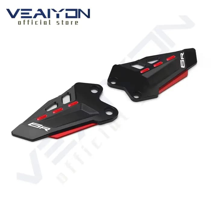 Pour ZX 6R ZX-6R ZX6R 2019 2020 2021 2022 2023 2024 2025 accessoires de moto CNC repose-pieds en aluminium plaques de talon protecteur de protection