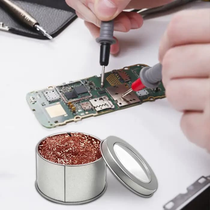 Balle de nettoyage en fil de laiton pour pointes de soudure en acier inoxydable