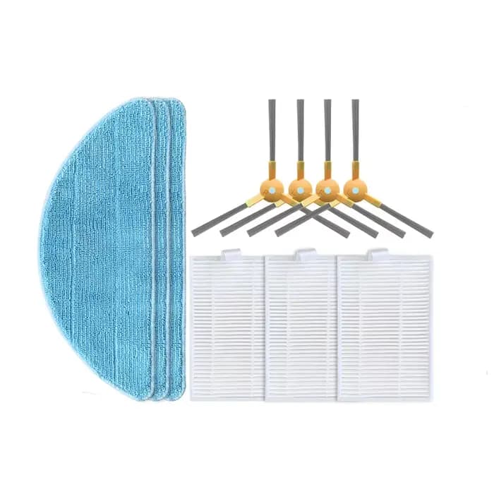 Robot nettoyeur brosse latérale filtre HEPA vadrouille tissu pour Eziclean Aqua X550 X850