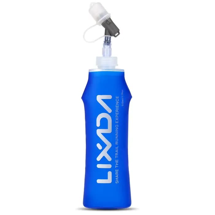 Vexada-Bouteille d'eau d'hydratation pliable sans BPA, souple, pour la course en plein air, la randonnée et le cyclisme, 250ml / 500ml / 300ml / 380ml