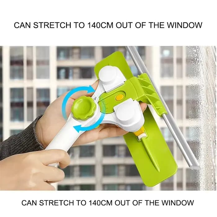 Brosse de nettoyage de vitres télescopique améliorée