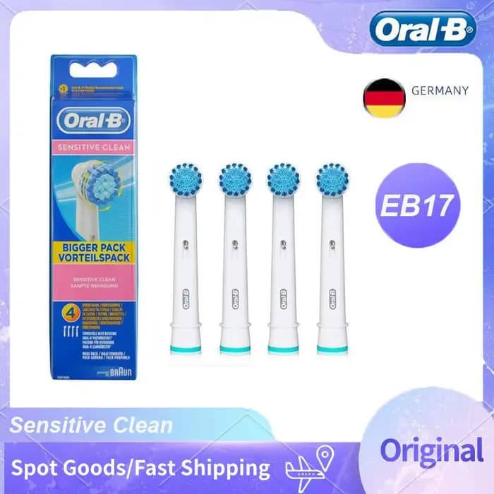 Têtes de brosse à dents électrique Oral B EB17, livres doux, dents sensibles, remplacement, vitalité propre