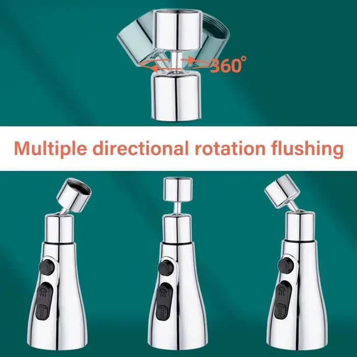 Rallonge de robinet de cuisine 3 en 1 universelle 360 °