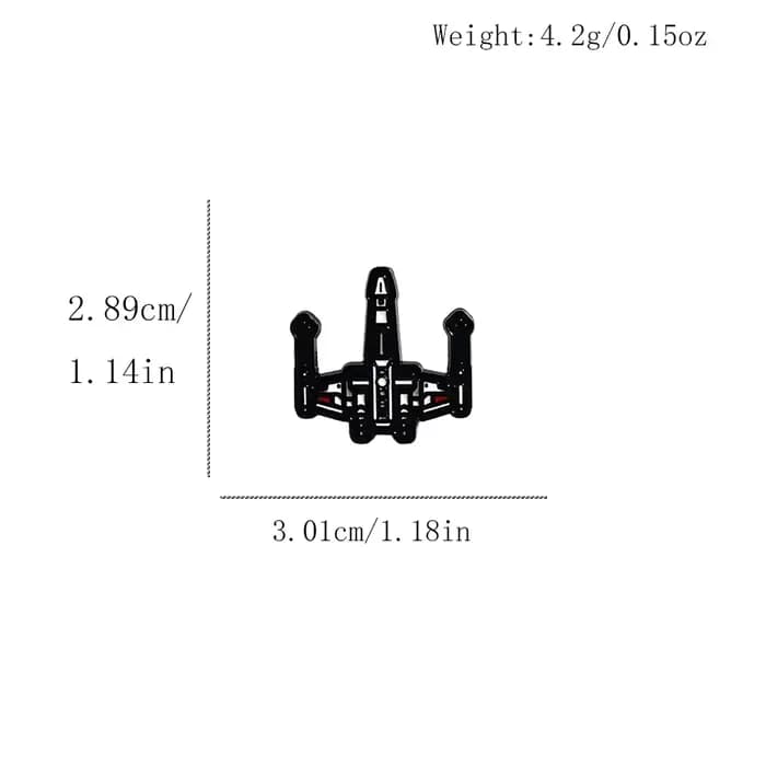 Ensemble de broches Star Wars - Stormtrooper R2-D2 Death Star Millennium Falcon Darth Vader Anime Dessin animé Accessoires de vêtements