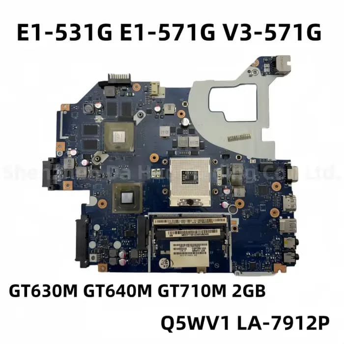 Q5WVH Q5WV1 LA-7912P HM77 carte mère pour Acer Aspire V3-571G E1-571 E1-571G carte mère d'ordinateur portable avec GT630M GT640M 2GB-GPU