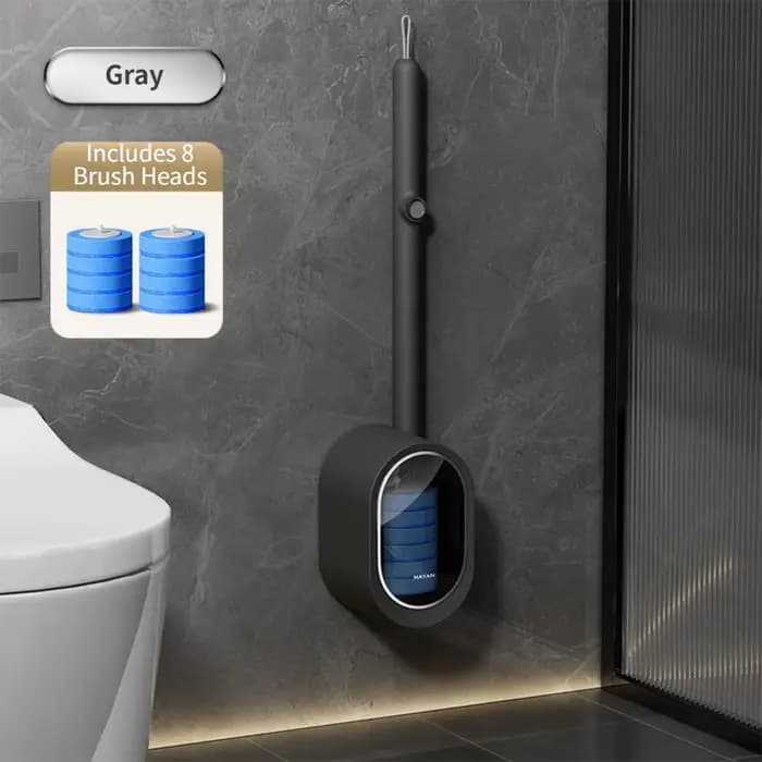 Kit de nettoyage de salle de bain avec brosse de toilette jetable