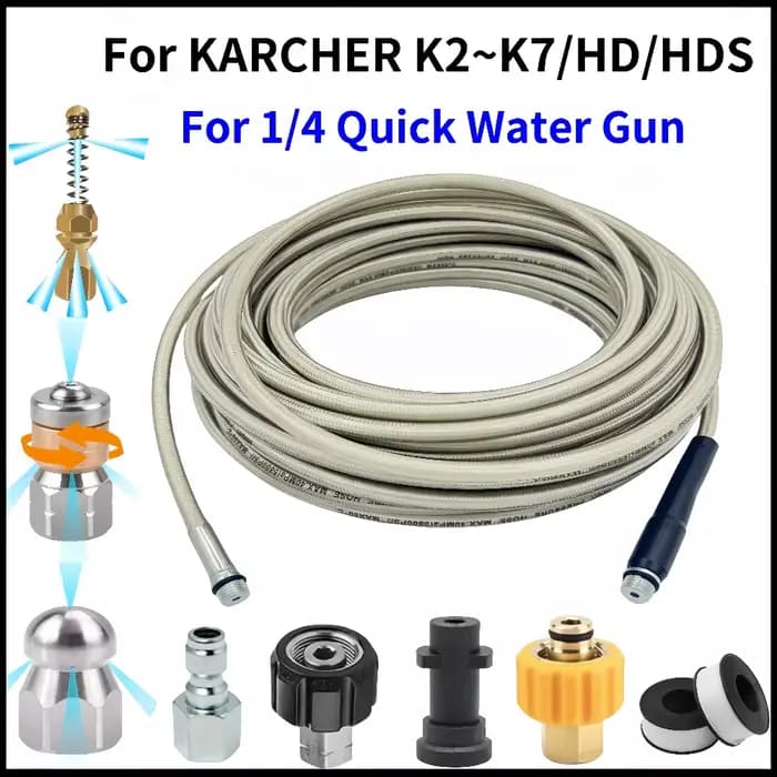 Tuyau de lavage à haute pression pour voiture, buse de lavage, pour K24/2018 ER K2 ~ K7/HD/HDS