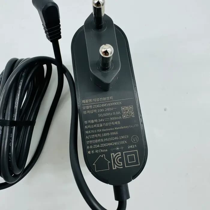 Chargeur d'origine pour aspirateur 34V-900mA pour Roborock F25 combo/H50 Ultra/H60 Ultra sans fil portatif