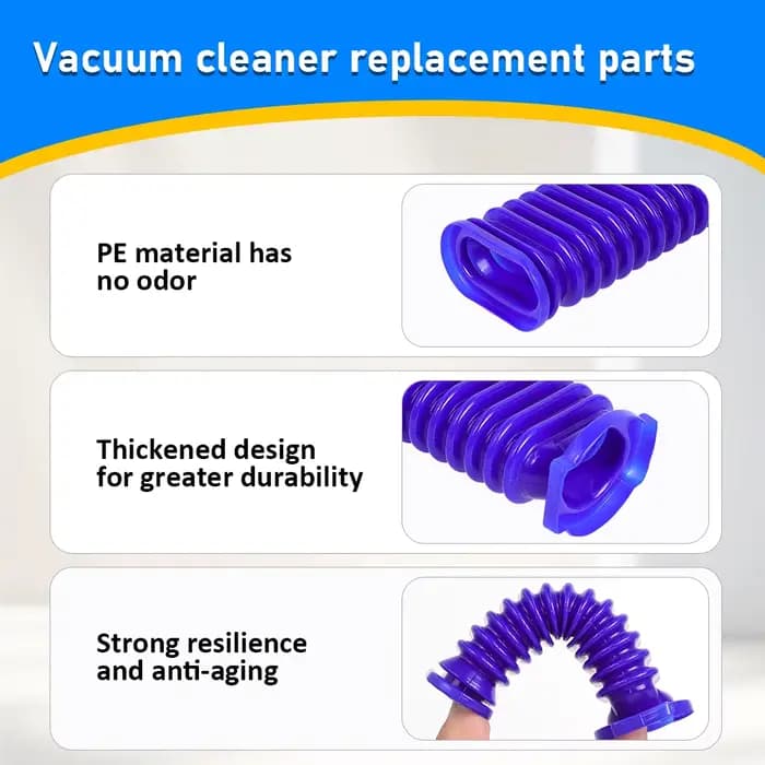Accessoires de tuyau de conduit inférieur pour aspirateur Dyson V7 V8 V10 V11 Rouleau souple flexible en caoutchouc
