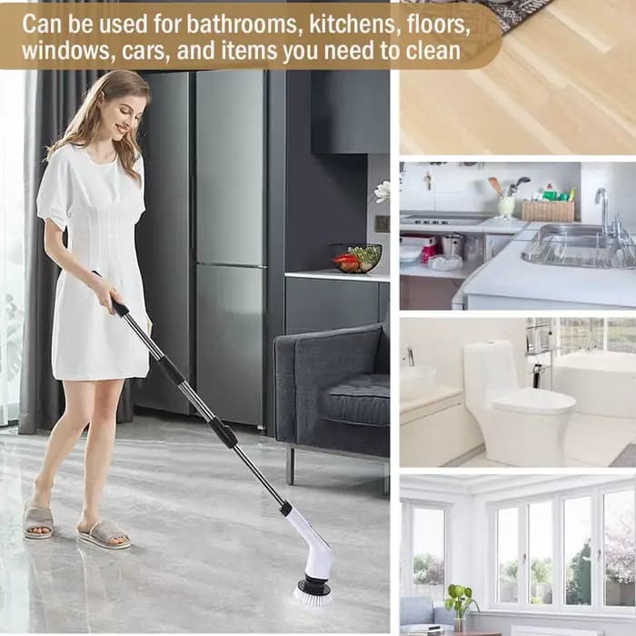 Brosse de nettoyage électrique polyvalente