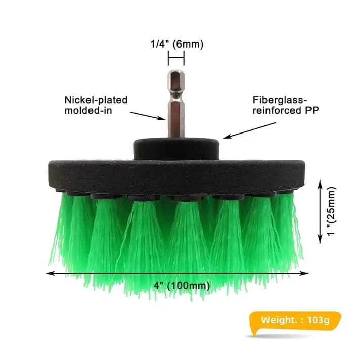 Ensemble de brosses à récurer électriques 3.5/4/5 pouces