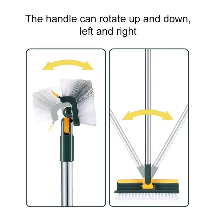 Brosse de nettoyage de sol 3 en 1 180 °