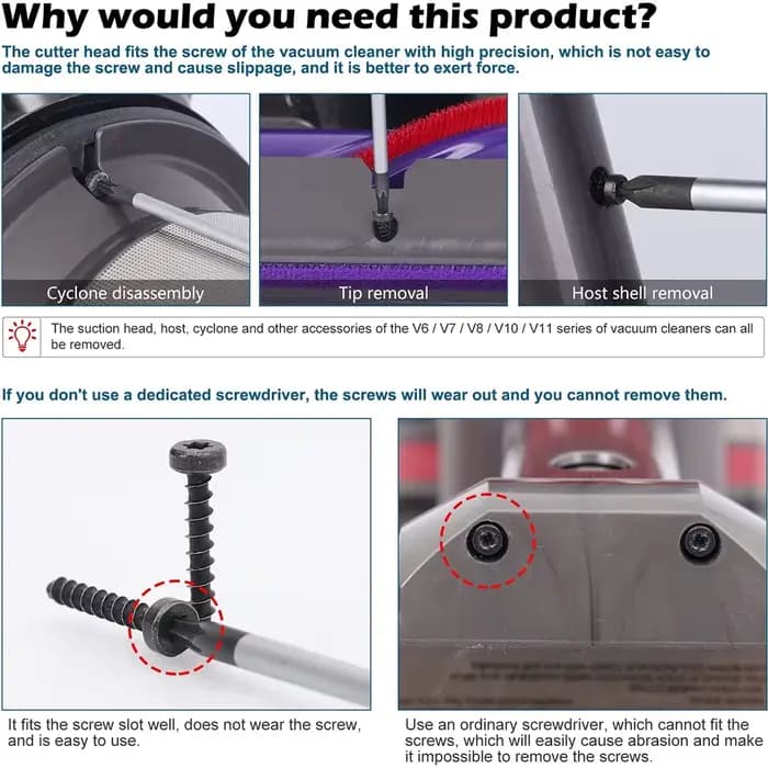 Outil de démontage de carte mère cyclone pour aspirateur Dyson