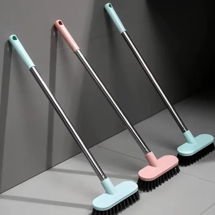 Brosse à récurer le sol avec longue poignée