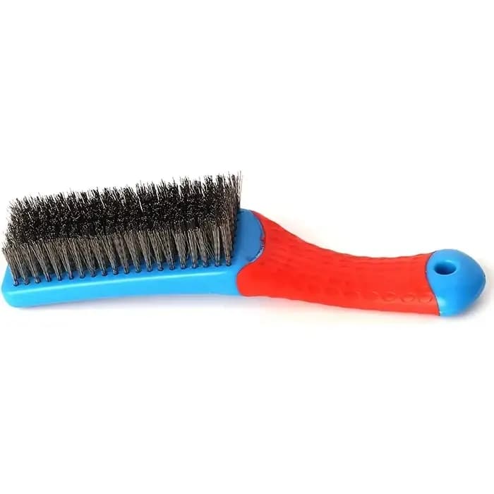 Brosse métallique avec poils en acier inoxydable