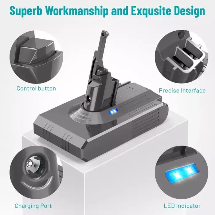 100% nouvelle batterie rechargeable pour aspirateur Dyson V6 V8 série SV07 DC62 DC58 DC31 absolu moelleux Animal Pro Bateria