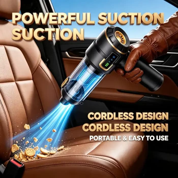 Mini aspirateur de voiture sans fil puissant 998000PA