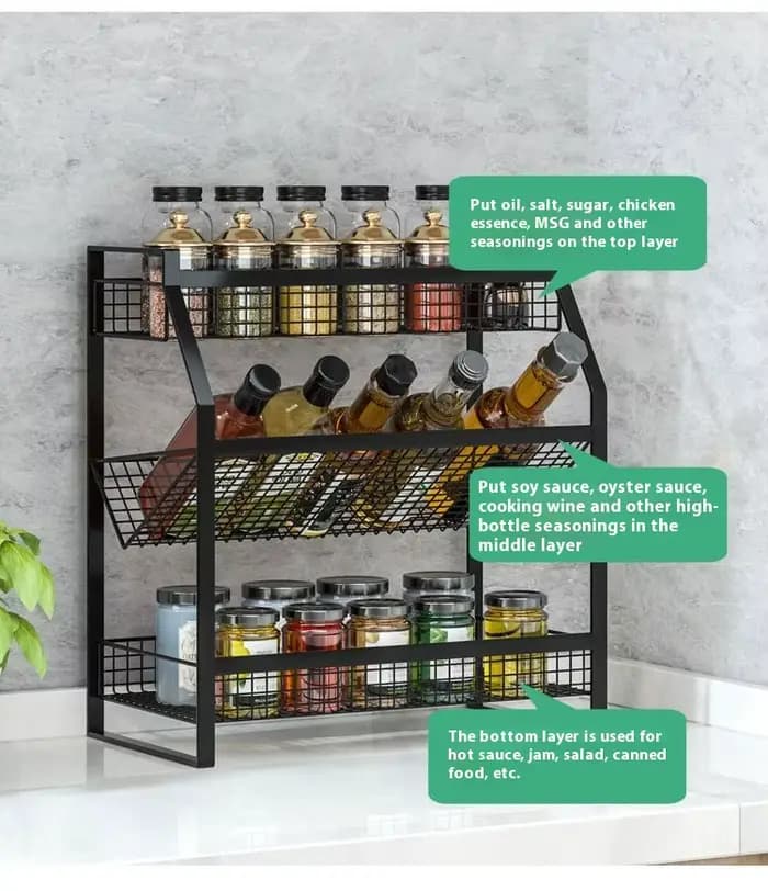 Étagère à condiments de cuisine, tiroir à plusieurs niveaux, armoire de rangement, panier, organisateur, tiroir, comptoir idéal, garde-manger sous l'évier, bureau