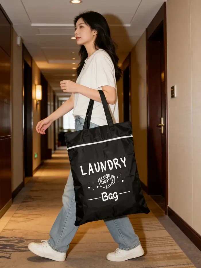 Sac à linge de voyage grande capacité 48*58cm