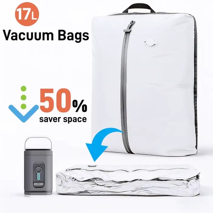 Sacs de compression sous vide 17L pour le voyage