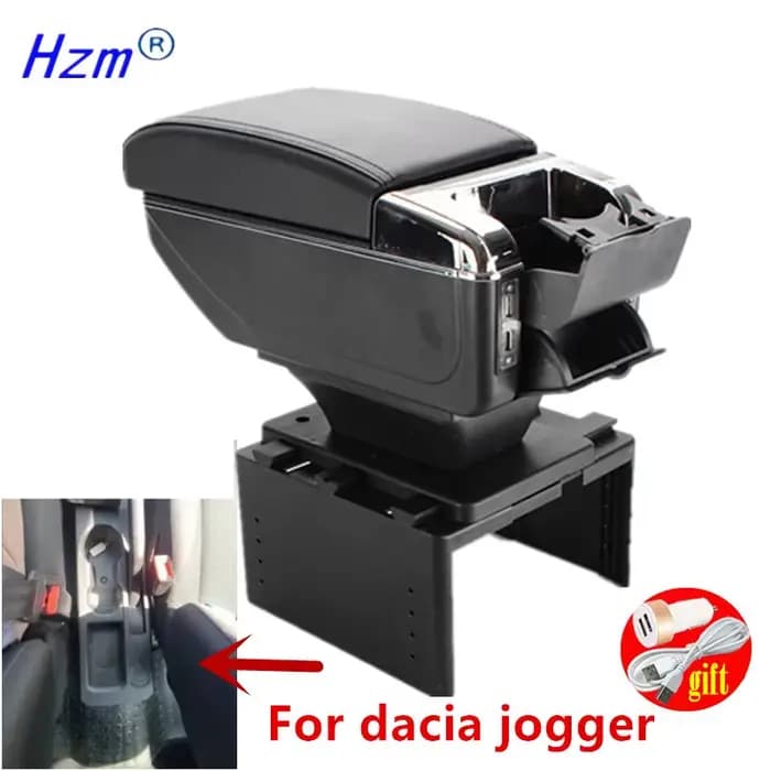 Boîte d'accoudoir pour dacia jogger, boîte de rangement centrale pour accoudoir de voiture, rénovation intérieure, chargement USB, accessoires de voiture