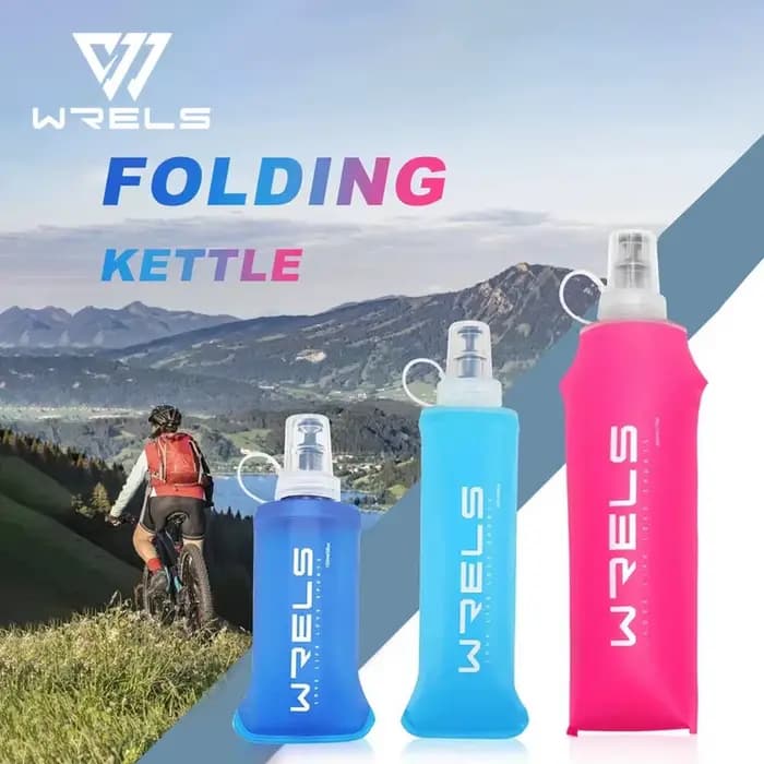 1pc150ml/250ml/500ml extérieur pliable Silicone morsure taille bouteille d'eau en cours d'exécution Camping randonnée voyage bouteille d'eau pratique