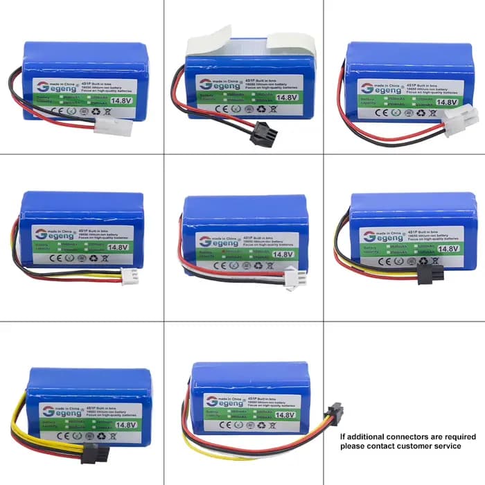 Gegeng 14.8V/14.4V 4S1P 2600mAh batterie d'aspirateur pour Panasonic/ILIFE/FLYCO/Eufy/POLARIS/RoboVac/Deebot/Conga Excellence