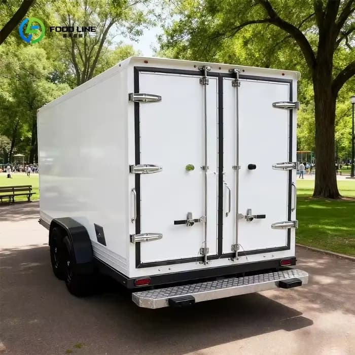 Remorque frigorifique mobile professionnelle pour le stockage alimentaire, chambre froide pour divers besoins commerciaux, personnalisable