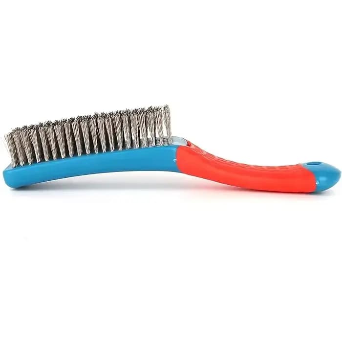 Brosse métallique avec poils en acier inoxydable