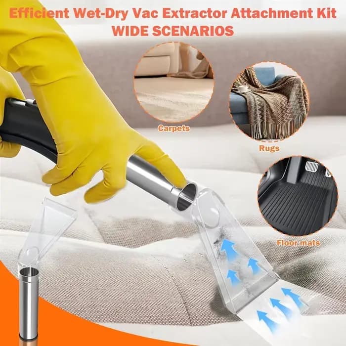 Kit de fixation d'extracteur universel pour aspirateurs humides/secs